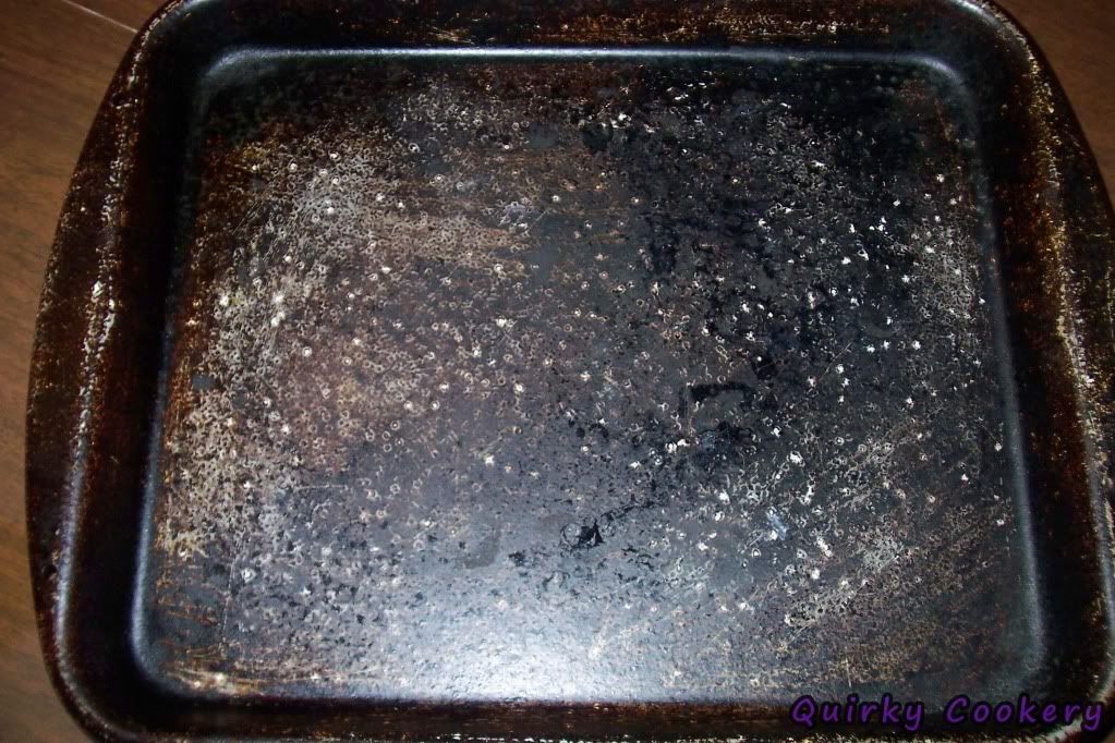 How to clean marks off speckled spotty pan