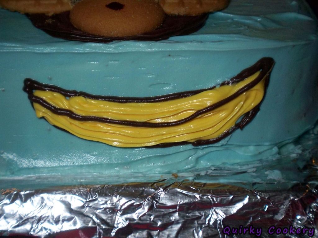 Birthday cake banana drawing