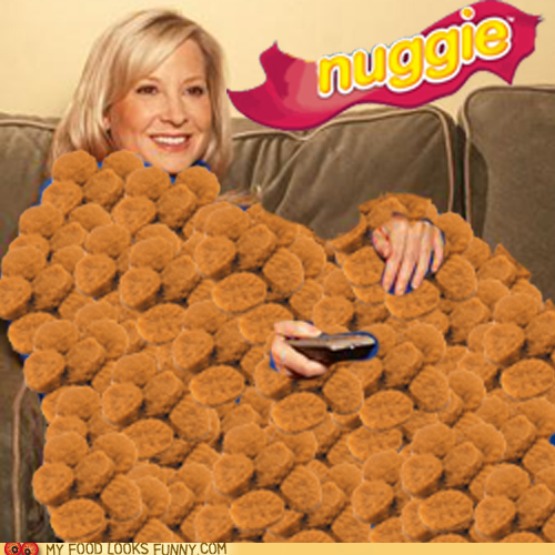 Snuggie made of chicken nuggets - Nuggie