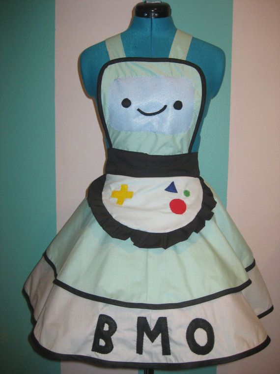 Geeky, nerdy aprons from Darling Army - BMO Adventure Time 