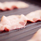 Gif of bacon frying