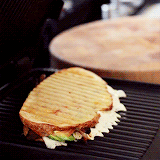 How to grill a bacon, cheese, tomato panini