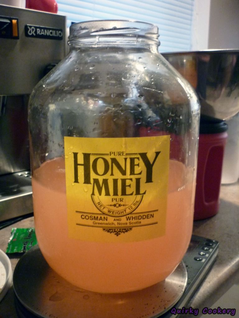 Cosman and Whidden honey jar from Greenwich, Nova Scotia 5 gallons of honey