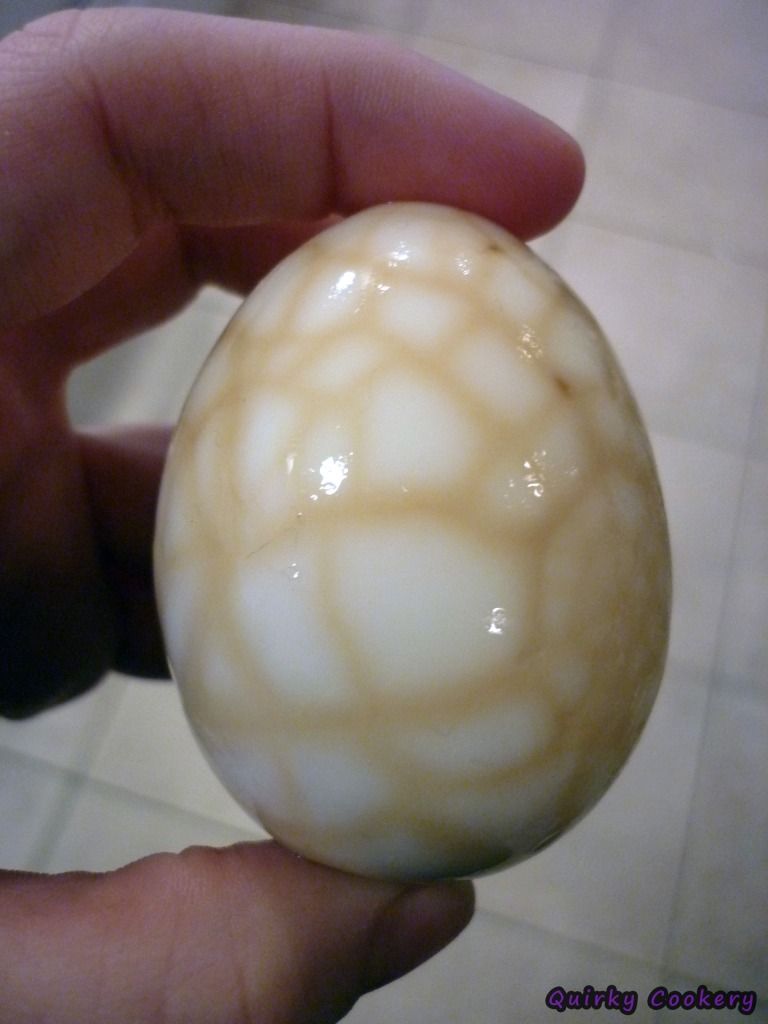 Asian tea leaf steeped boiled eggs