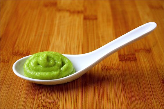 Wasabi paste that would be used in wasabi marshmallows