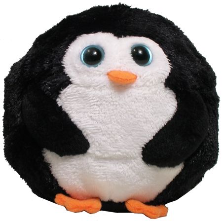 Round penguin ball. Deformed fat penguin. 