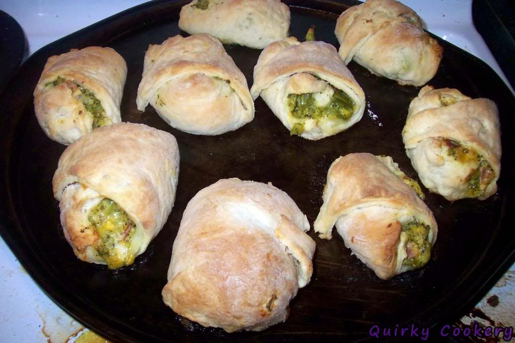 Flaky stuffed croissants