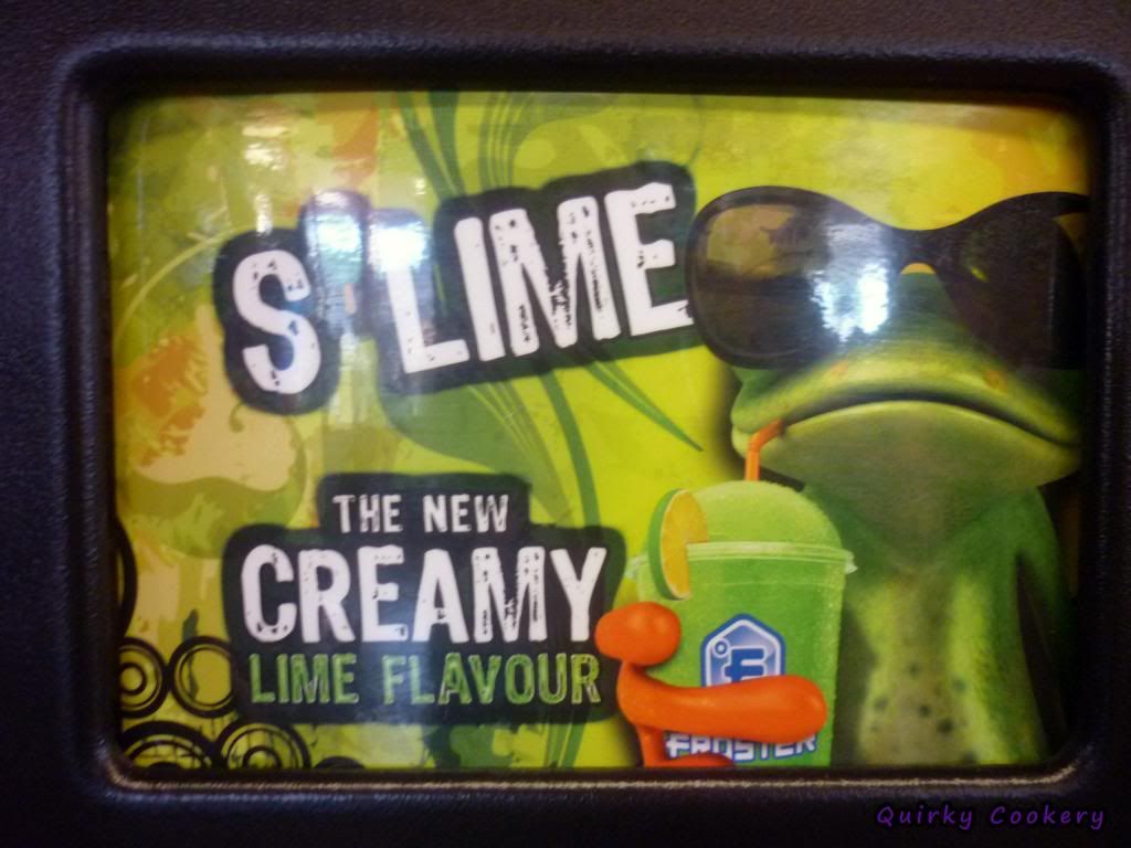 Slime - The new creamy lime flavor from 7/11 slurpees
