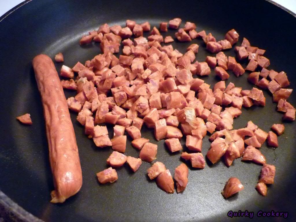 Fry pepperoni first to remove some of the grease