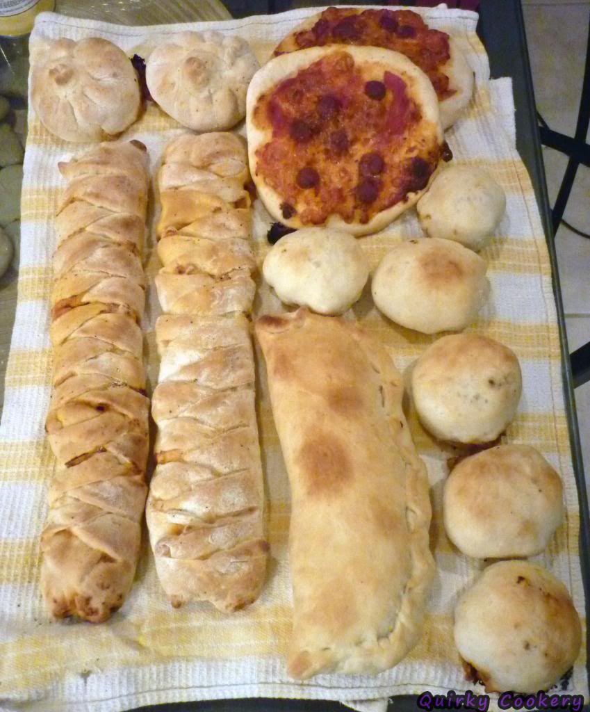 Pizza braids, calzones, pockets, personalized pizza pans