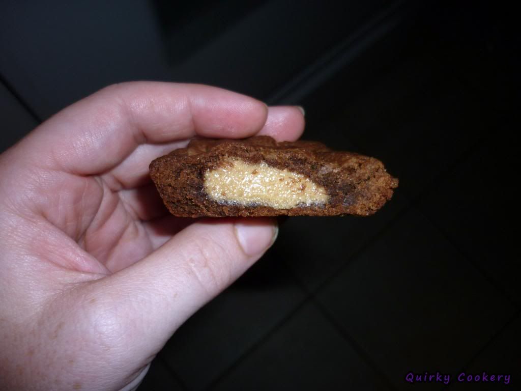 Reese's peanut butter filled chocolate cookie brownies recipe