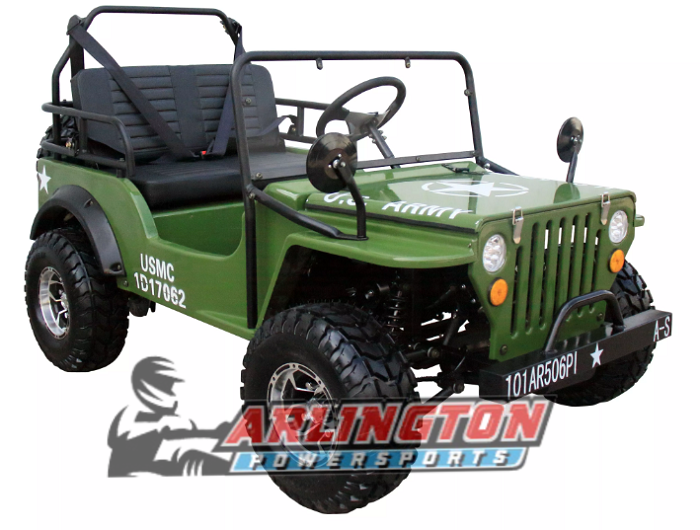 Gas Golf Cart 125cc Jeep Mini Truck ELITE Edition with 3Speed