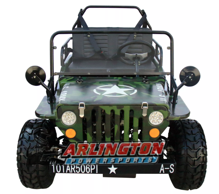 Gas Golf Cart 125cc Jeep Mini Truck ELITE Edition with 3-Speed