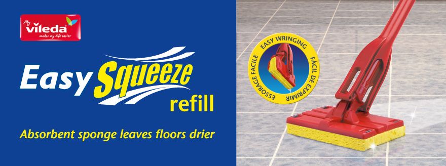 vileda easy squeeze sponge mop refill