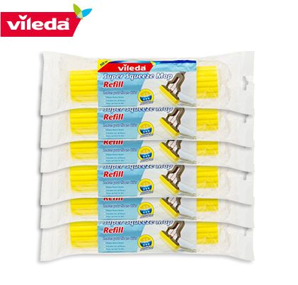 vileda easy squeeze sponge mop refill