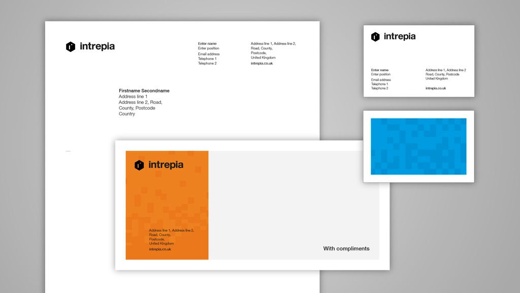 Intrepia stationary and business cards