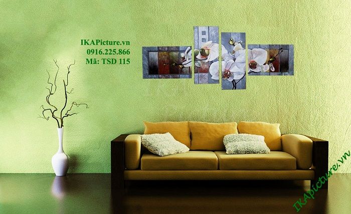 Tranh trang trí nội thất gia đình giá rẻ đa dạng, phong phú và đầy nghệ thuật Hinh anh tranh trang tri noi that gia dinh gia re son dau ghep bo