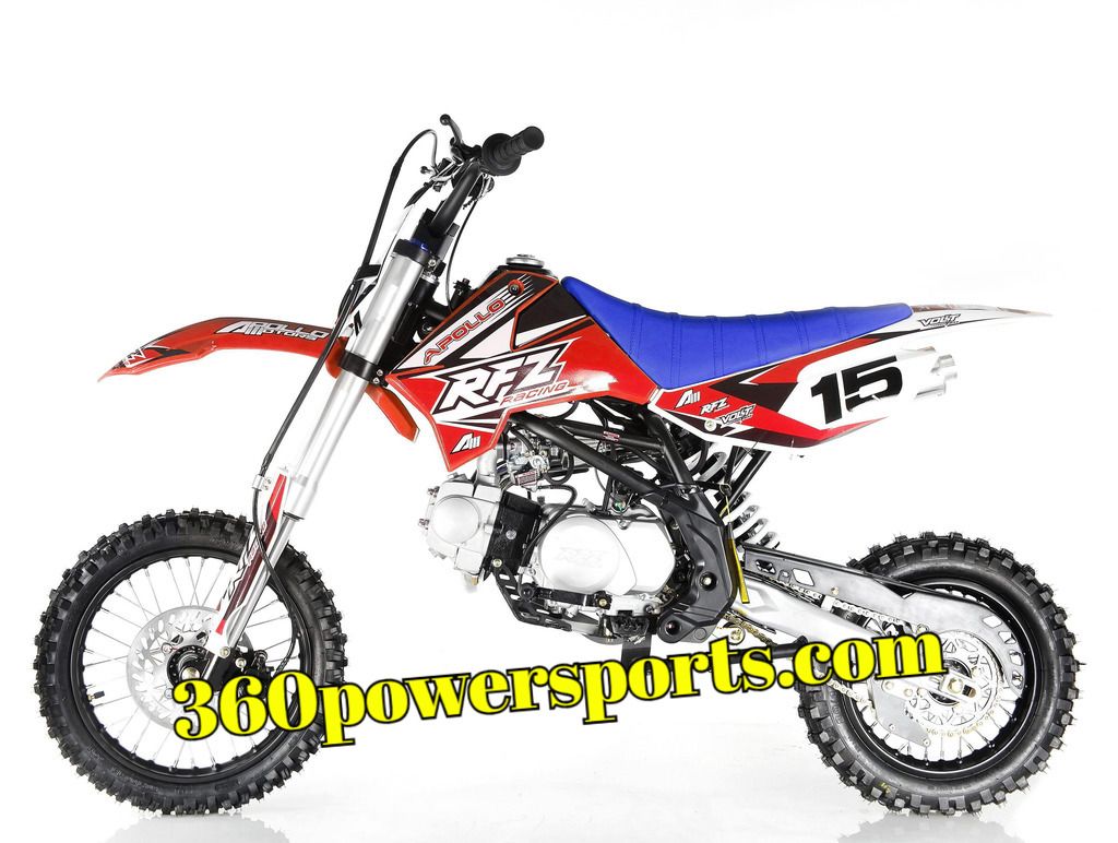 Apollo DB-X15 125cc Manual Clutch Dirt Bike, 4 Stroke, Single Cylinder height