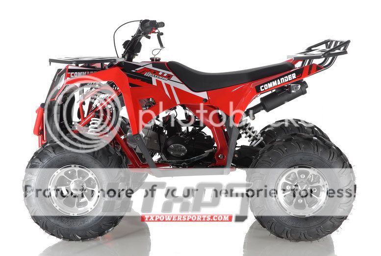 APOLLO COMMANDER DLX 125CC ATV w/Upgraded Chrome Rims, Auto With