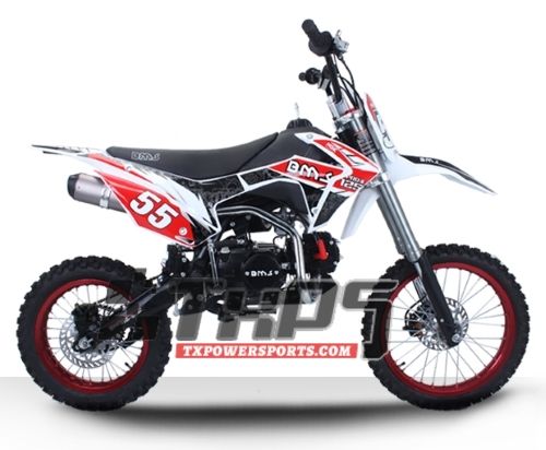 BMS PRO-X 125 DIRT BIKE, 125CC 4 SPEED MANUAL ENGINE