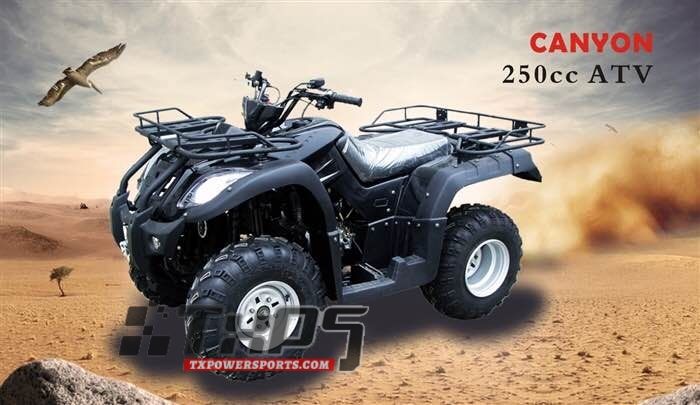 Cougar Cycle CANYON 250cc ATV, Four-Stroke Engine W/Electric Start