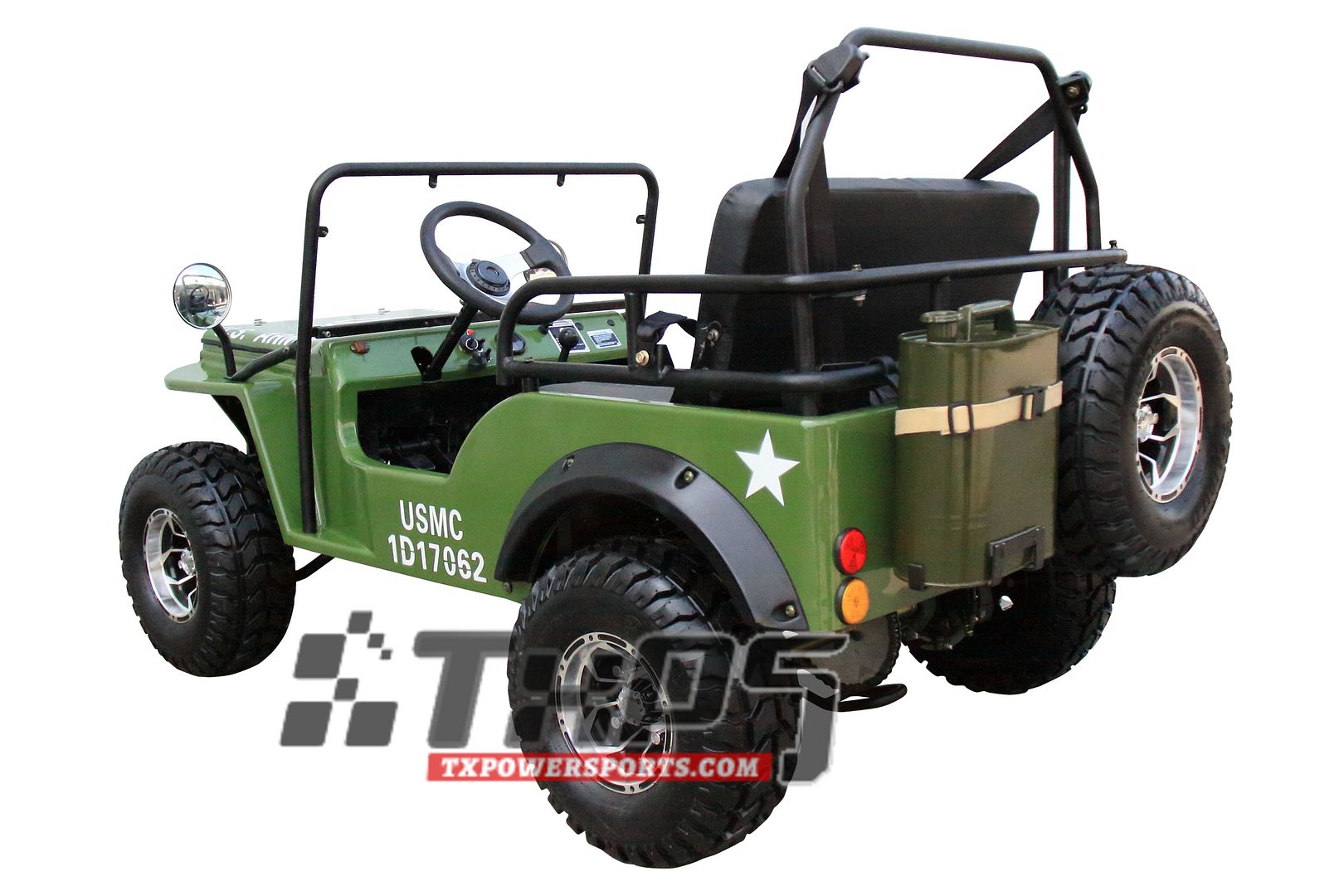 Gas Golf Cart 125cc Jeep Mini Truck Elite Edition With 3 Speed